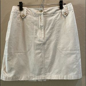 Summer skirt, cotton/linen blend, beige